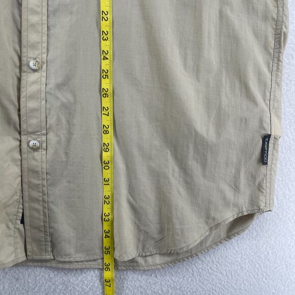 EXOFFICIO Shirt Mens 2XL Syros Short Sleeve Button Down Fishing Beige NEW - Picture 15 of 16